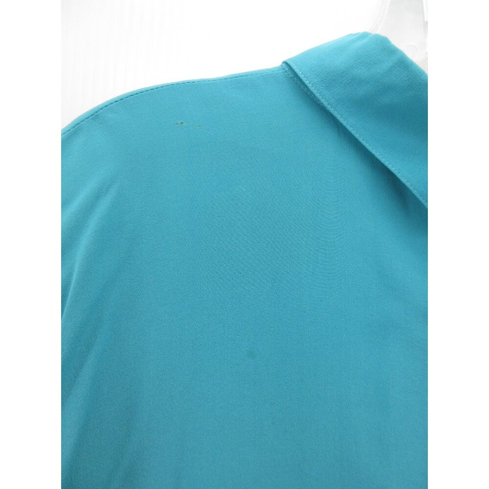 VINTAGE Fenn Wright & Manson Top Medium Large Silk Blouse Cropped * - Picture 12 of 14